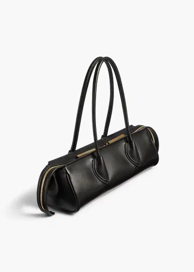 Khaite Donna Shoulder Bag In Black Leather | Thumbnail 2 Khaite Donna Shoulder Bag In Black Leather | Thumbnail 2