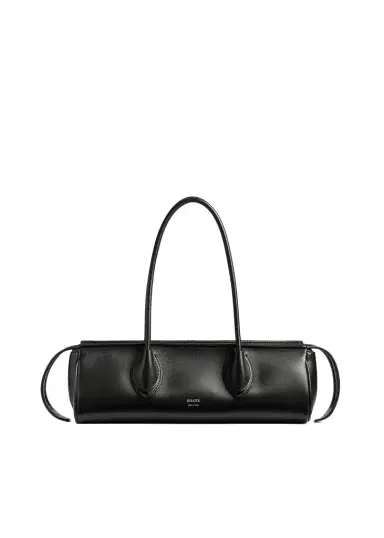 Khaite Donna Shoulder Bag In Black Leather | Thumbnail 1 Khaite Donna Shoulder Bag In Black Leather | Thumbnail 1