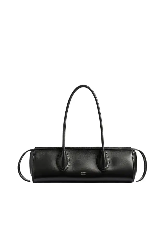 Khaite Donna Shoulder Bag In Black Leather