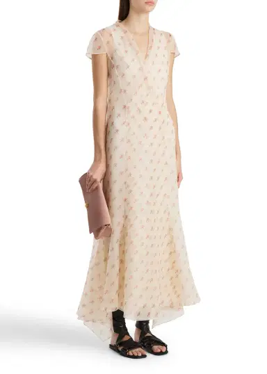 Khaite Meera Dress In Soft Pink | Thumbnail 2 Khaite Meera Dress In Soft Pink | Thumbnail 2