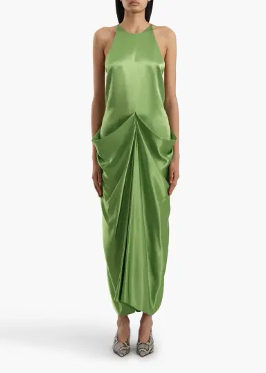Khaite Kent Dress In Absinthe | Thumbnail 2