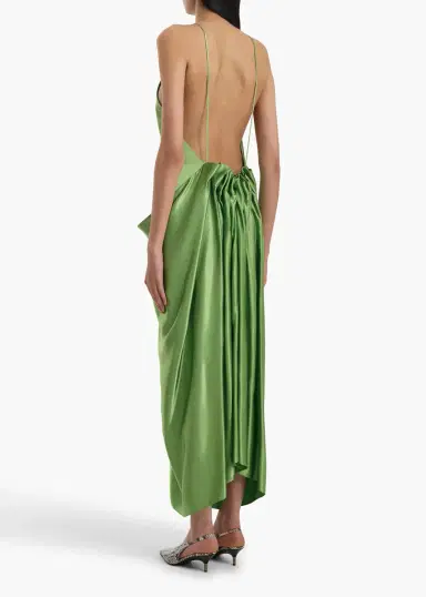 Khaite Kent Dress In Absinthe | Thumbnail 3