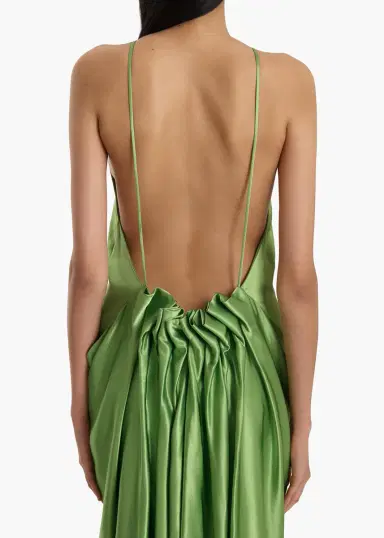 Khaite Kent Dress In Absinthe | Thumbnail 5