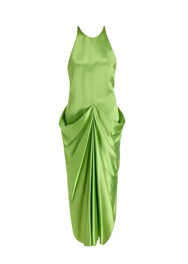 Khaite Kent Dress In Absinthe