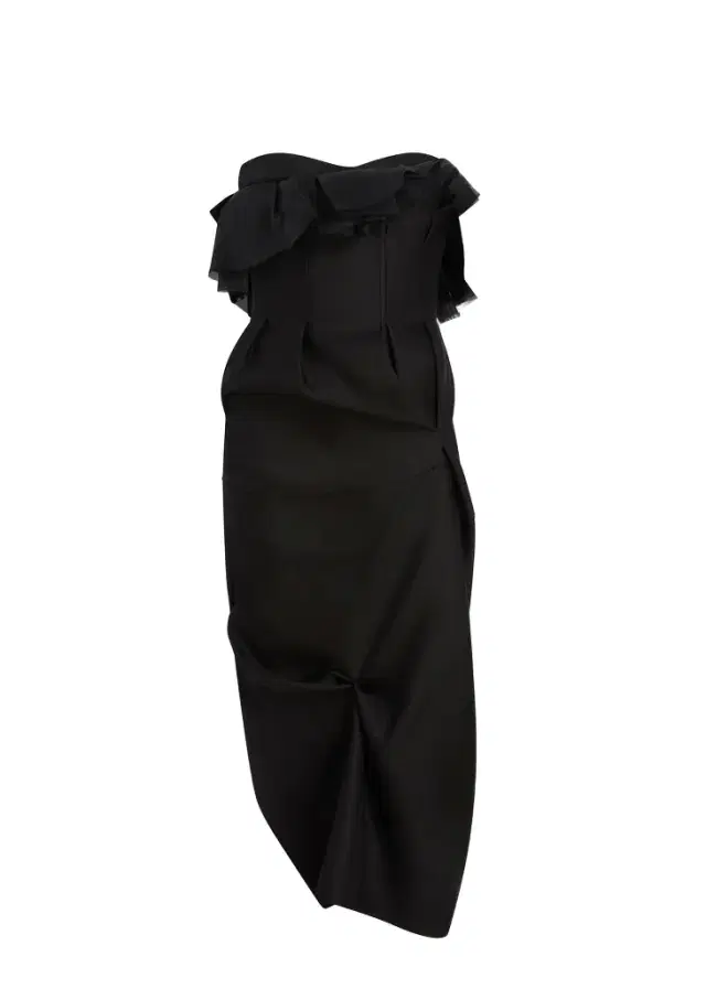 Salm Dress In Black