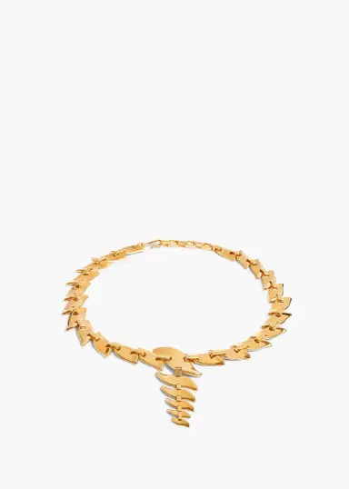 Khaite Leaf Chain Necklace In | Thumbnail 2 Khaite Leaf Chain Necklace In | Thumbnail 2
