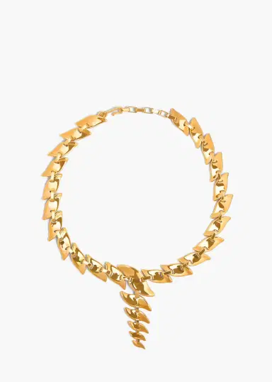 Khaite Leaf Chain Necklace In | Thumbnail 3 Khaite Leaf Chain Necklace In | Thumbnail 3