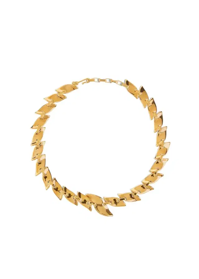 Khaite Leaf Chain Necklace In Gold