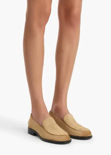 Khaite Miles Loafer In Goldenrod Suede | Thumbnail 3
