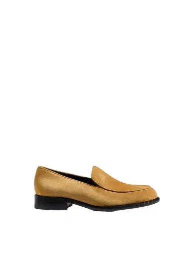 Khaite Miles Loafer In Goldenrod Suede | Thumbnail 1