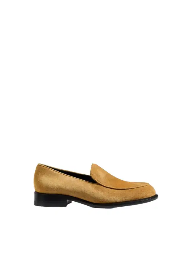Khaite Miles Loafer In Goldenrod Suede