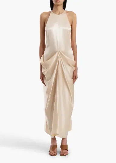 Khaite Kent Dress In Soft Pink | Thumbnail 2