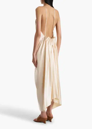 Khaite Kent Dress In Soft Pink | Thumbnail 3