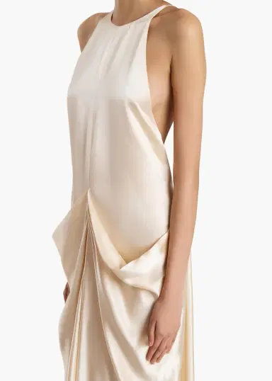 Khaite Kent Dress In Soft Pink | Thumbnail 4