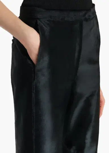 Khaite Borden Pant In Black Haircalf | Thumbnail 5