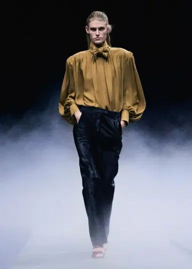 Khaite Borden Pant In Black Haircalf | Thumbnail 7