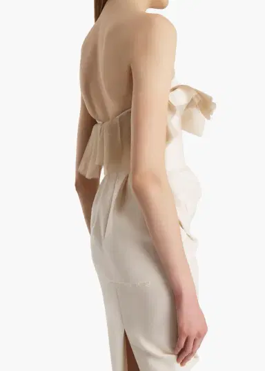Khaite Salm Dress In Cream | Thumbnail 5 Khaite Salm Dress In Cream | Thumbnail 5