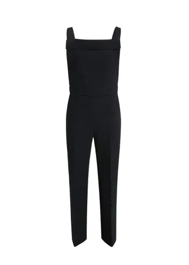 Khaite Rae Dungaree In Black | Thumbnail 1