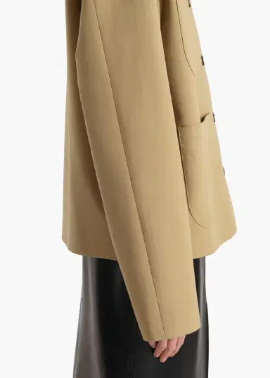 Khaite Wyatt Jacket In Wheat | Thumbnail 6 Khaite Wyatt Jacket In Wheat | Thumbnail 6