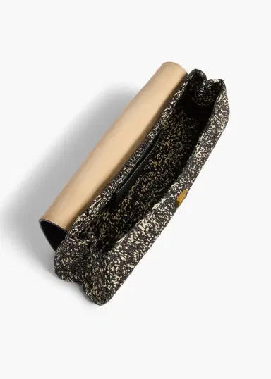 Khaite Audrey Clutch In Black And White Marled Raffia | Thumbnail 3 Khaite Audrey Clutch In Black And White Marled Raffia | Thumbnail 3
