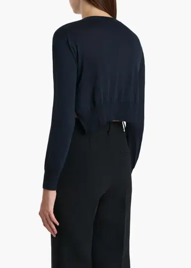 Khaite Nadyne Cardigan In Midnight | Thumbnail 4