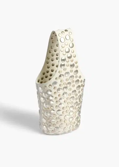 Khaite Livia Bag In Optic White Leather With Silver Studs | Thumbnail 2 Khaite Livia Bag In Optic White Leather With Silver Studs | Thumbnail 2