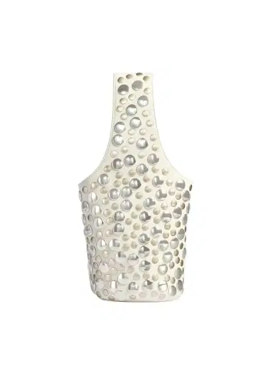 Khaite Livia Bag In Optic White Leather With Silver Studs | Thumbnail 1 Khaite Livia Bag In Optic White Leather With Silver Studs | Thumbnail 1