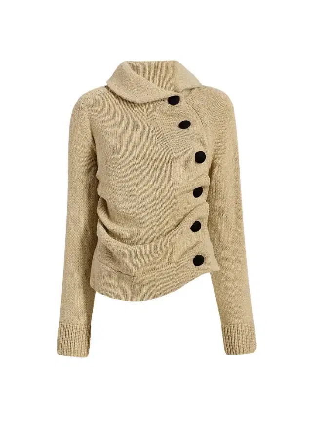 Khaite Lorrai Cardigan In Beige
