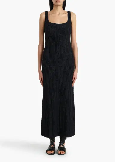 Khaite Lex Dress In Black | Thumbnail 3