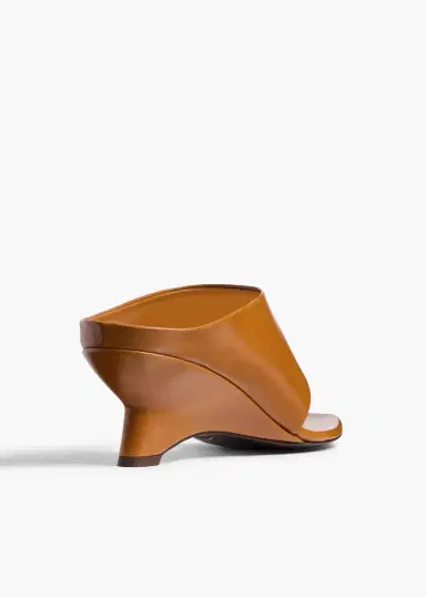 Khaite Marlow Mule In Cuoio Glazed Leather | Thumbnail 4 Khaite Marlow Mule In Cuoio Glazed Leather | Thumbnail 4