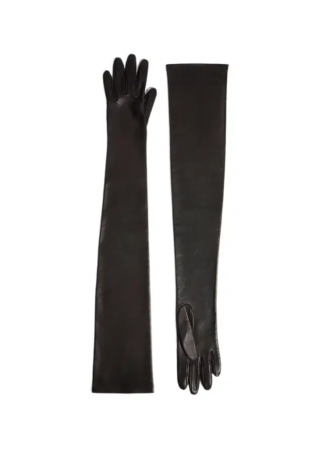 Khaite Remo Long Gloves In Black Leather