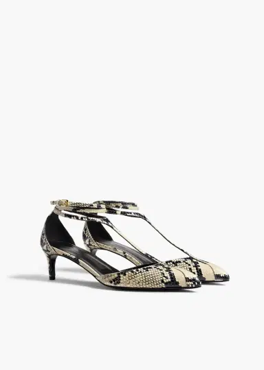 Khaite Mia Pump In Natural Python-Embossed Leather | Thumbnail 2
