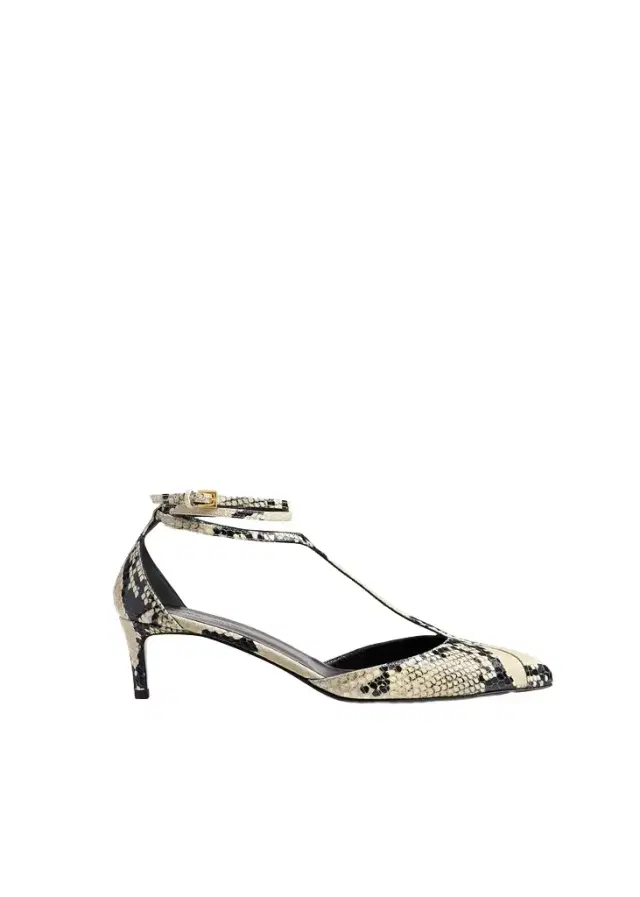 Khaite Mia Pump In Natural Python-Embossed Leather