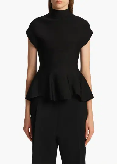 Khaite Andra Top In Black | Thumbnail 3