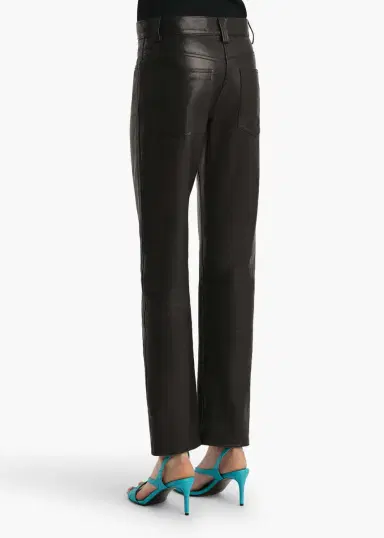 Khaite Callum Pant In Black Textured Lamb | Thumbnail 4 Khaite Callum Pant In Black Textured Lamb | Thumbnail 4