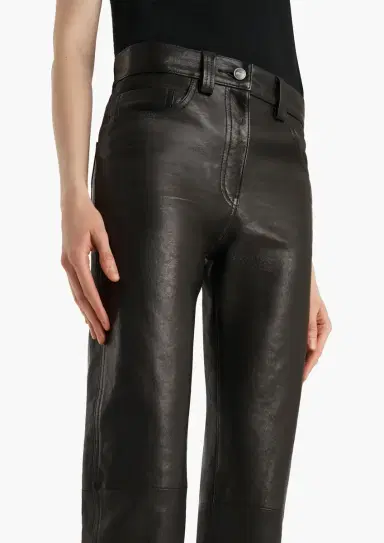 Khaite Callum Pant In Black Textured Lamb | Thumbnail 5 Khaite Callum Pant In Black Textured Lamb | Thumbnail 5