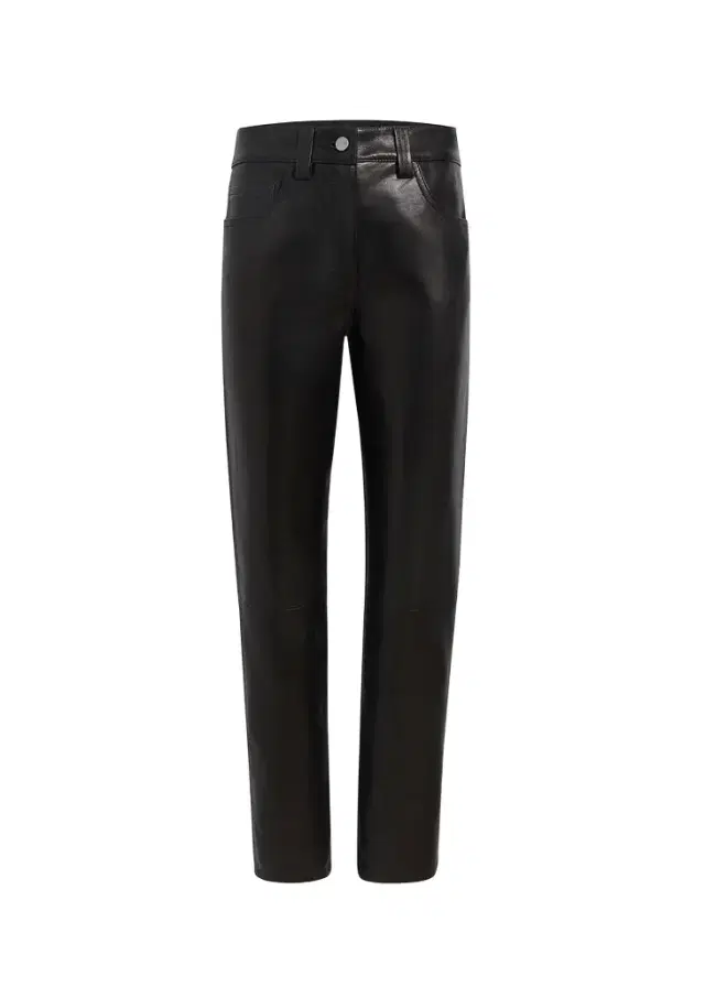Callum Pant In Black Textured Lamb