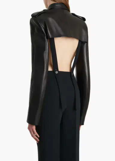 Khaite Sadran Jacket In Black Leather | Thumbnail 4 Khaite Sadran Jacket In Black Leather | Thumbnail 4