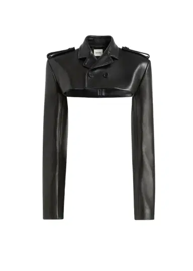 Khaite Sadran Jacket In Black Leather | Thumbnail 1 Khaite Sadran Jacket In Black Leather | Thumbnail 1
