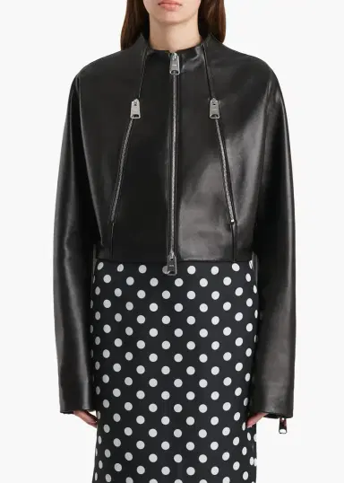 Khaite Niko Jacket In Black Leather | Thumbnail 3