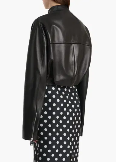 Khaite Niko Jacket In Black Leather | Thumbnail 4