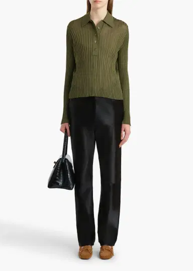 Khaite Vin Top In Olive | Thumbnail 2 Khaite Vin Top In Olive | Thumbnail 2
