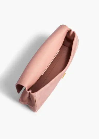 Khaite Audrey Clutch In Dusty Pink Suede | Thumbnail 3 Khaite Audrey Clutch In Dusty Pink Suede | Thumbnail 3