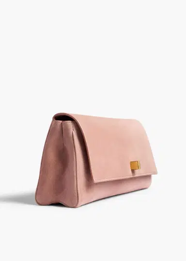 Khaite Audrey Clutch In Dusty Pink Suede | Thumbnail 4 Khaite Audrey Clutch In Dusty Pink Suede | Thumbnail 4