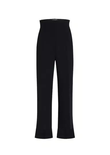 Khaite Rae Pant In Black Wool Silk | Thumbnail 1 Khaite Rae Pant In Black Wool Silk | Thumbnail 1