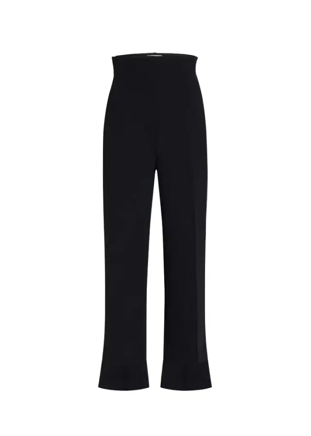 Rae Pant In Black Wool Silk