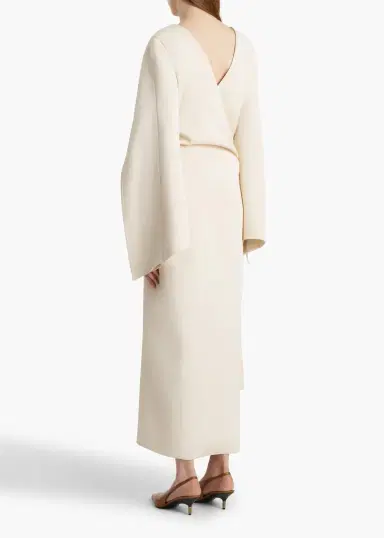 Khaite Yon Dress In Cream | Thumbnail 4