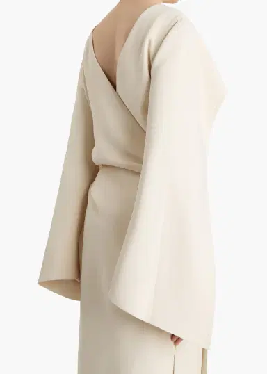 Khaite Yon Dress In Cream | Thumbnail 6
