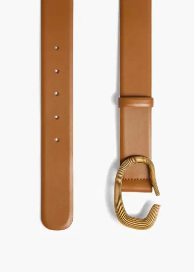 Khaite Santa Fe Belt In Dark Honey Leather | Thumbnail 2