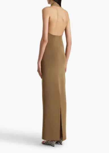 Khaite Mahi Dress In Carob | Thumbnail 4